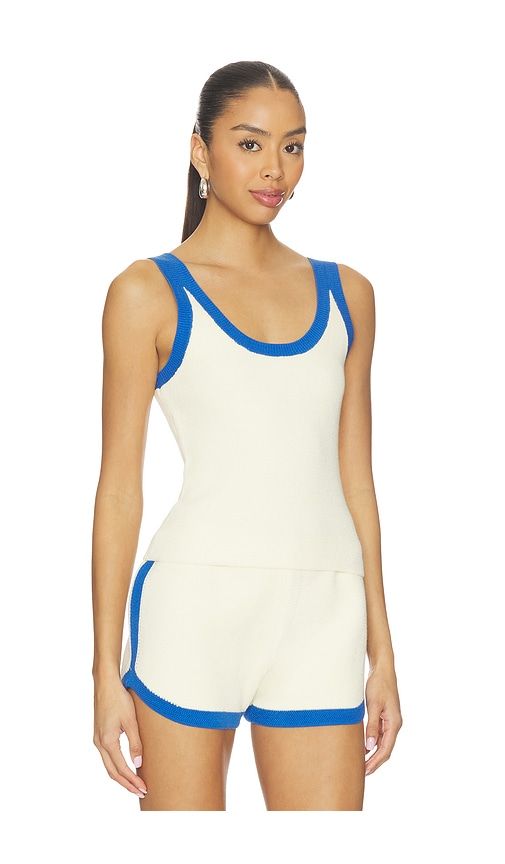 Odyssey Knit Tank Top in White,Blue. - size L (also in M, S, XL, XS) - P.E Nation - Modalova