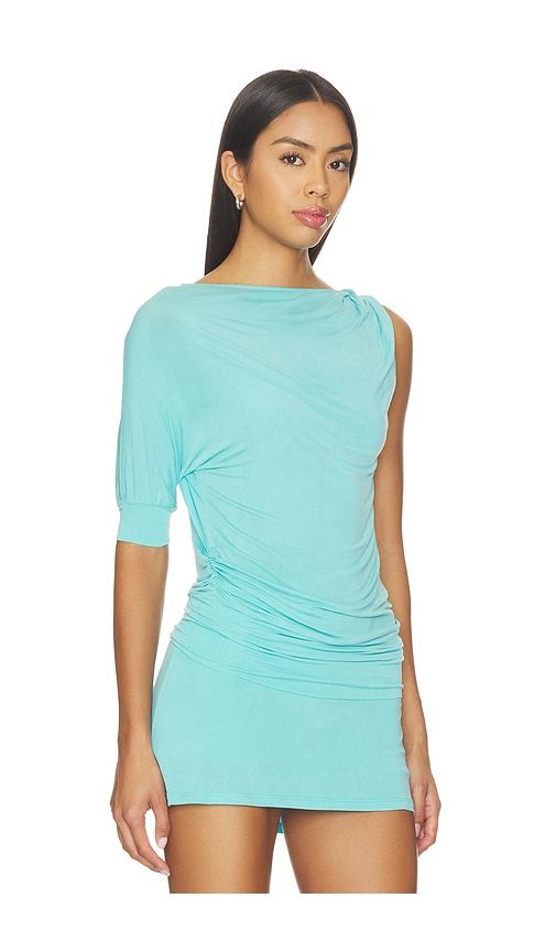 Kylie Bubble Top in Teal. - size L (also in M, S, XS) - Peachy Den - Modalova
