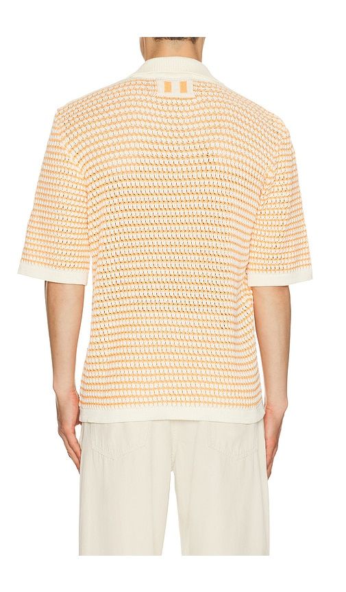 Island Crochet Shirt in Orange. - size L (also in S) - PEREGRINE - Modalova