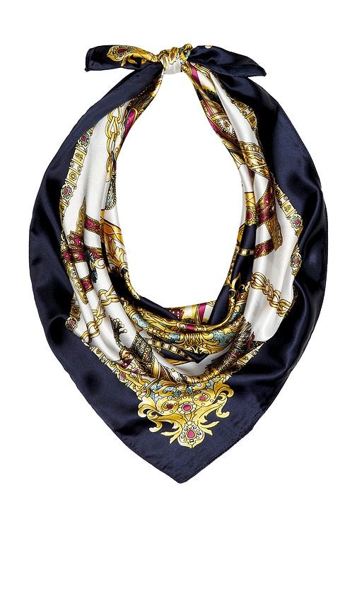 Equestrian Printed Scarf in - petit moments - Modalova