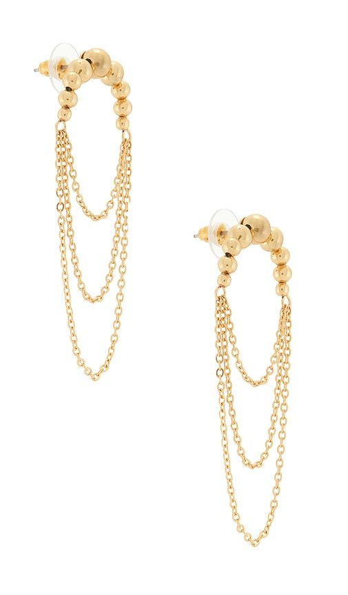 Gilded Earrings in Metallic - petit moments - Modalova