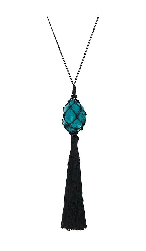 Noore Necklace in Black,Teal - petit moments - Modalova