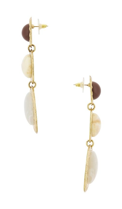 Mirel Earrings in Metallic Gold - petit moments - Modalova