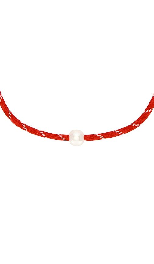 Pearl Charm Paracord Necklace in - petit moments - Modalova