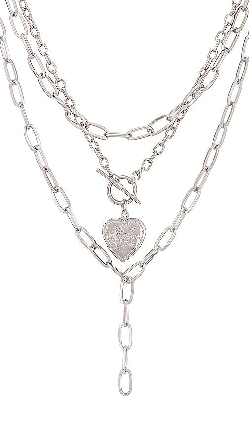 Harp Necklace in Metallic - petit moments - Modalova