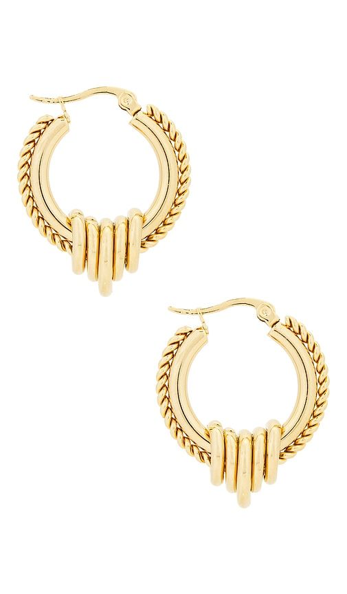 Mendoza Earrings in Metallic - petit moments - Modalova
