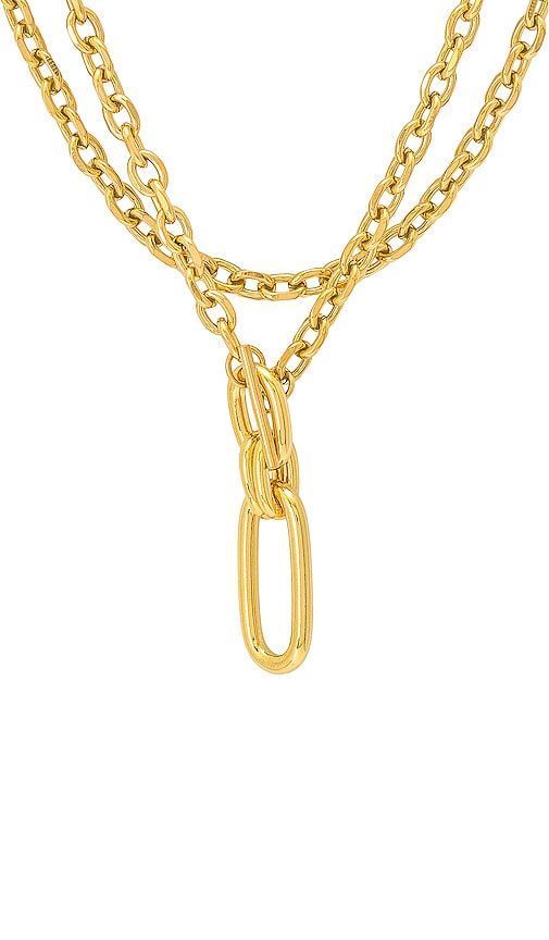 Carabiner Necklace in Metallic - petit moments - Modalova