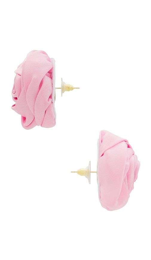 Rosette Studs in Pink - petit moments - Modalova