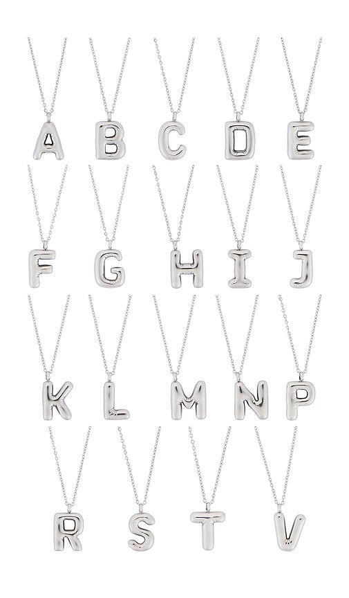 Bubble Initial Necklace in Metallic . - size I (also in R) - petit moments - Modalova