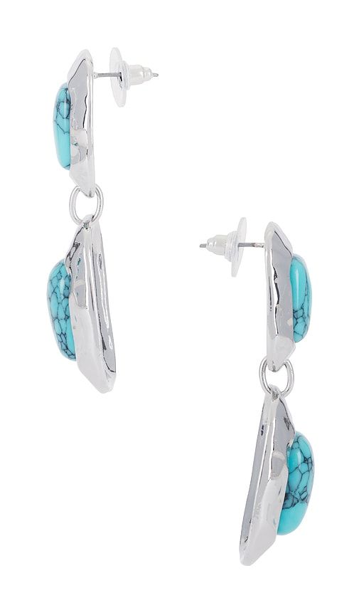 Martina Drop Earrings in Teal - petit moments - Modalova