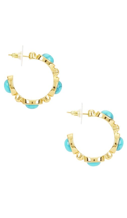 Petit moments Bari Hoops in Teal - petit moments - Modalova