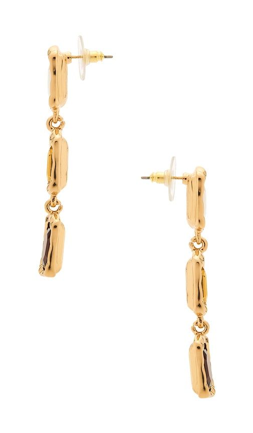 Glow Earrings in Metallic Gold - petit moments - Modalova