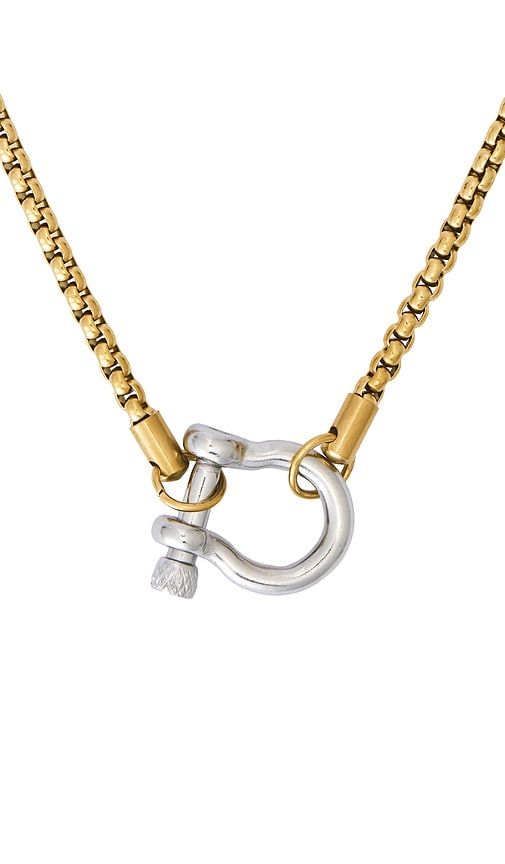 Chunky Carabiner Necklace in Metallic ,Metallic - petit moments - Modalova