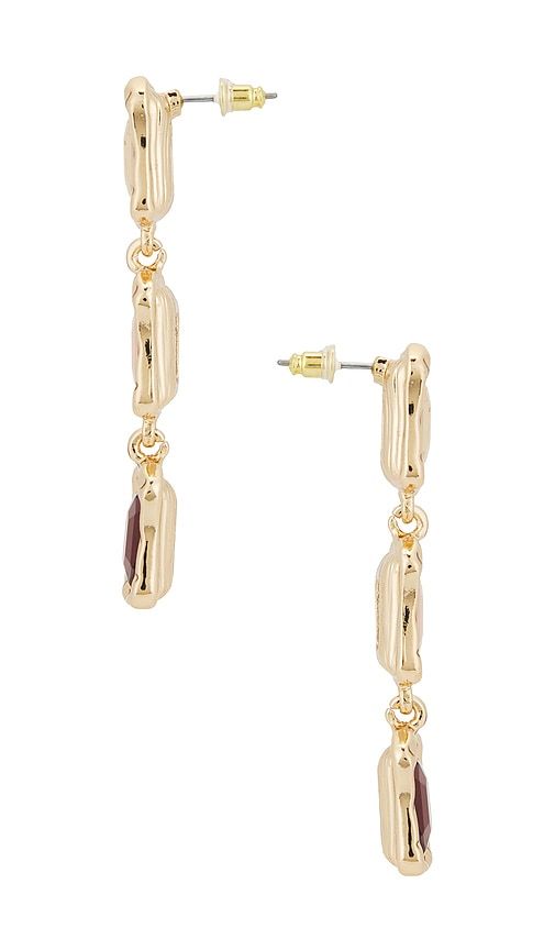 Glow Earrings in Brown - petit moments - Modalova