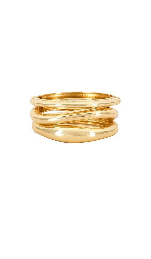 Prato, Circle & Siena Set Of 3 Cuff in Metallic - petit moments - Modalova