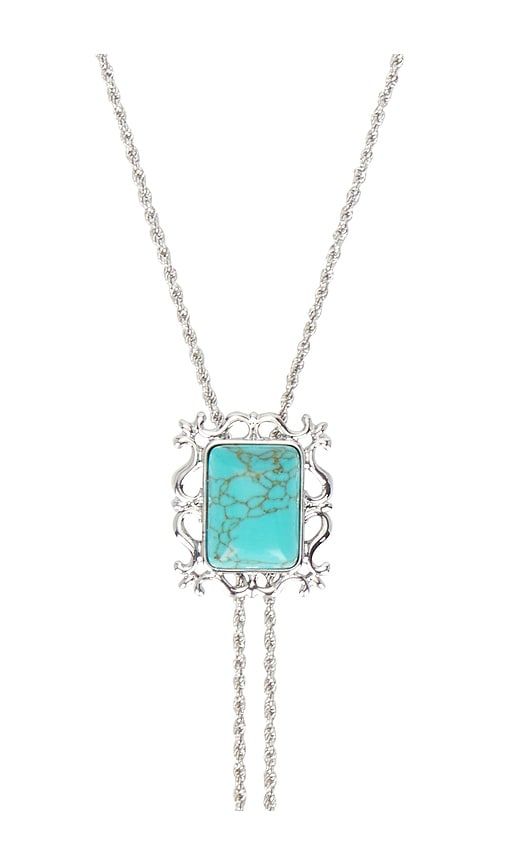 Viva Bolo Necklace in Metallic ,Teal - petit moments - Modalova