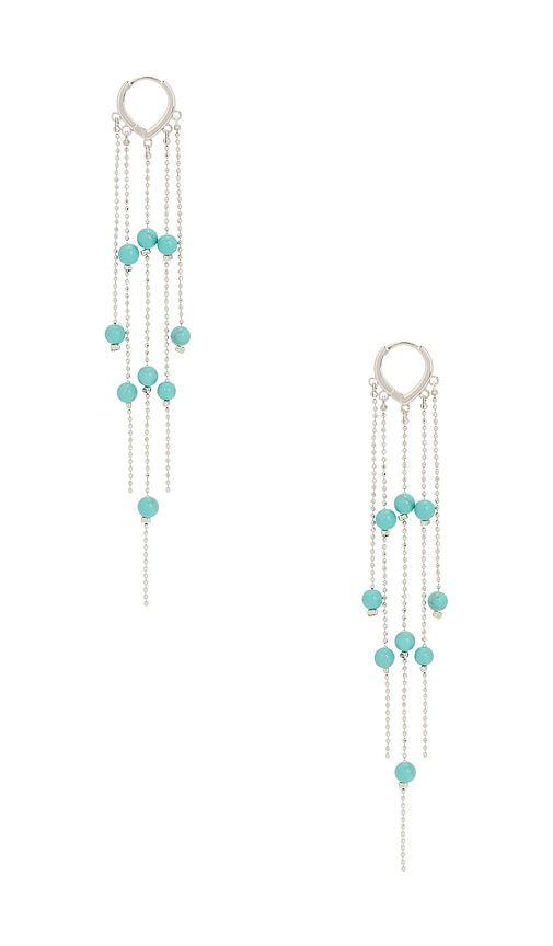 Copacabana Earrings in Metallic ,Teal - petit moments - Modalova