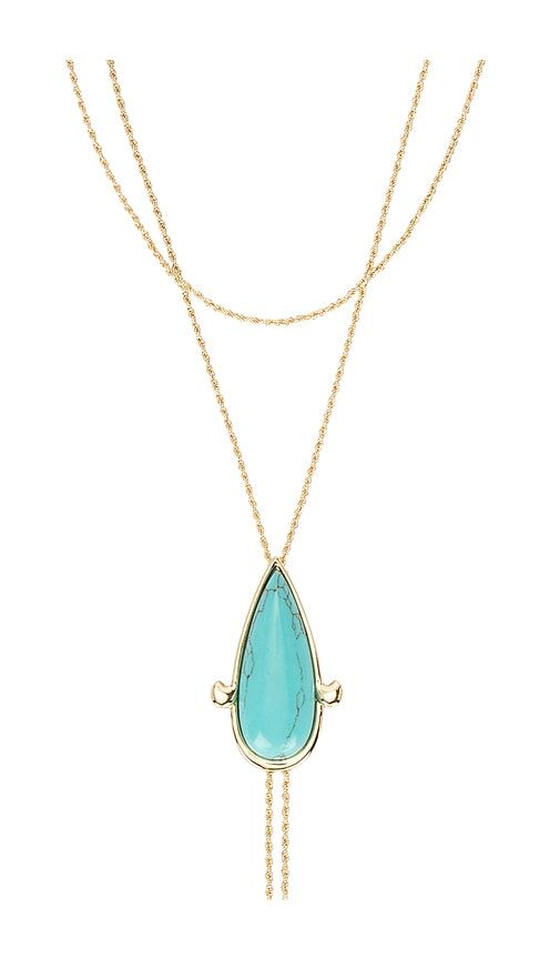 Paloma Bolo Necklace in Metallic ,Teal - petit moments - Modalova