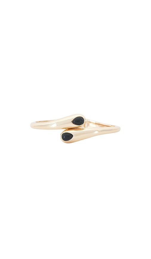 Thin Stone Livorno Cuff in ,Metallic Gold - petit moments - Modalova