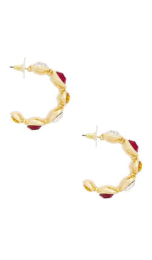 Sevilla Hoop Earrings in Metallic Gold - petit moments - Modalova