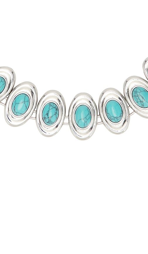 Burke Necklace in Metallic ,Teal - petit moments - Modalova
