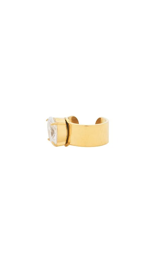 Stone Ear Cuff in Metallic - petit moments - Modalova