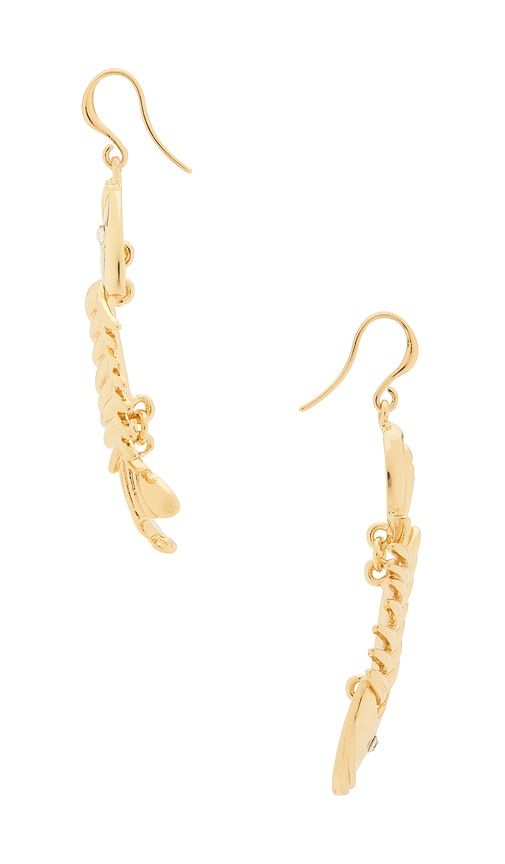 Fishbone Earrings in Metallic - petit moments - Modalova