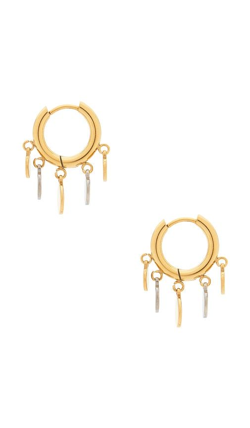 Coin Charm Earrings in Metallic - petit moments - Modalova
