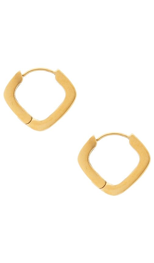Pave Triangle Huggies in Metallic - petit moments - Modalova