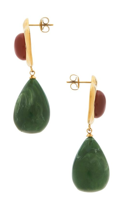 Beachcomber Earrings in Metallic ,Green - petit moments - Modalova