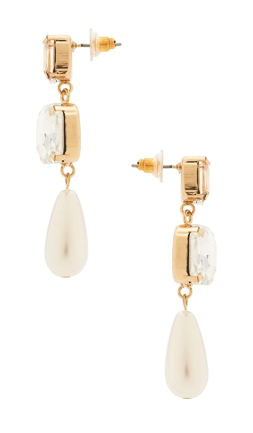 Alexis Pearl Drop Earrings in Neutral - petit moments - Modalova