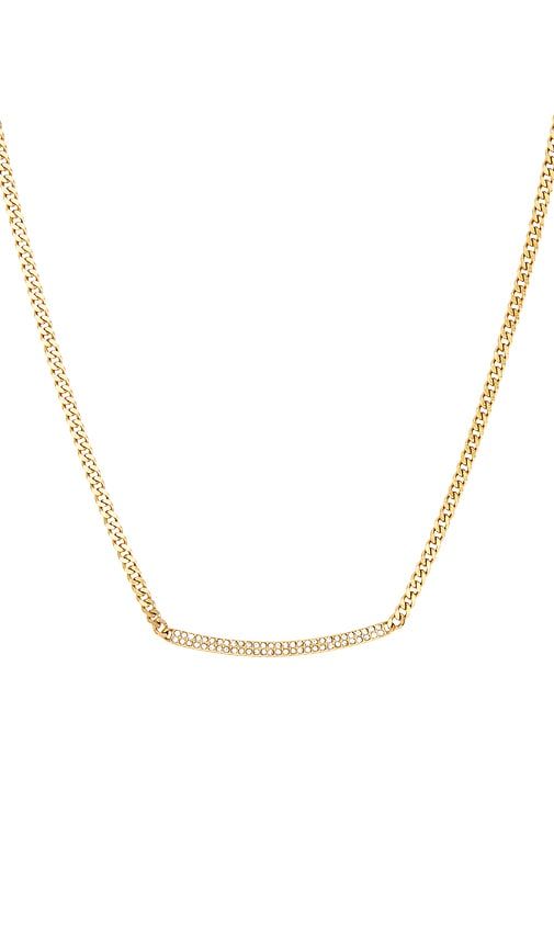 Pave Bar Necklace in Metallic - petit moments - Modalova