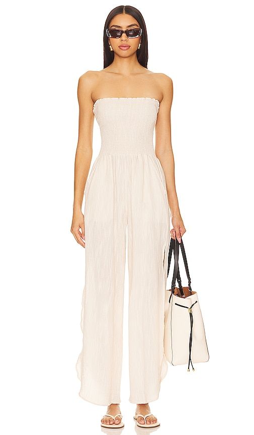Harriet Jumpsuit in Beige. - size M (also in L, XL, XS) - PEIXOTO - Modalova