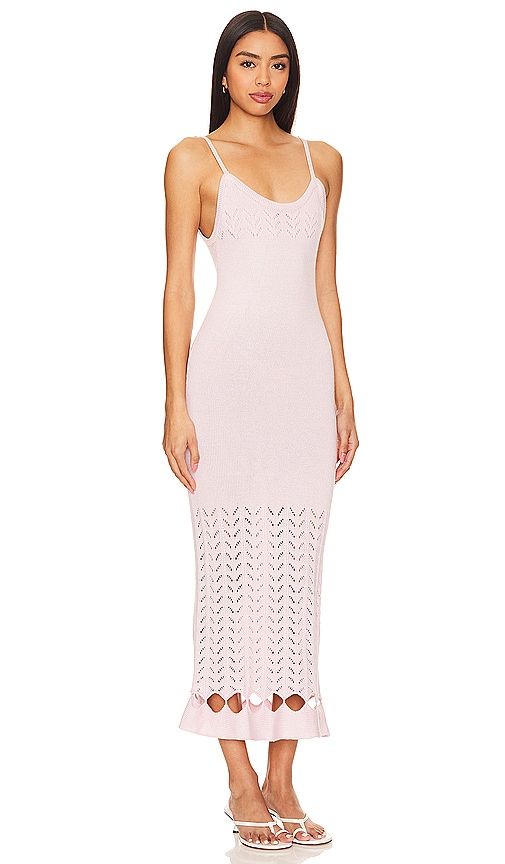 Nora Knit Dress in Blush. - size L (also in M, S, XL) - PEIXOTO - Modalova