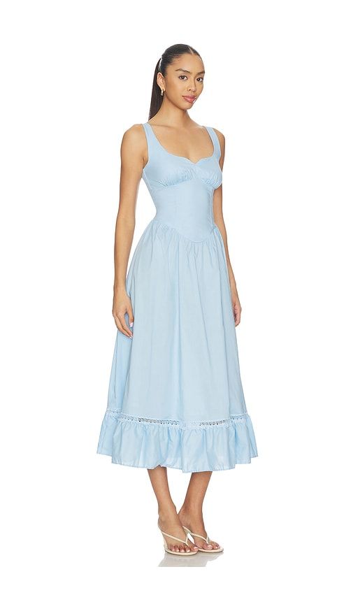 Liam Midi Dress in Baby Blue. - size S (also in XS, M, L, XL) - PEIXOTO - Modalova