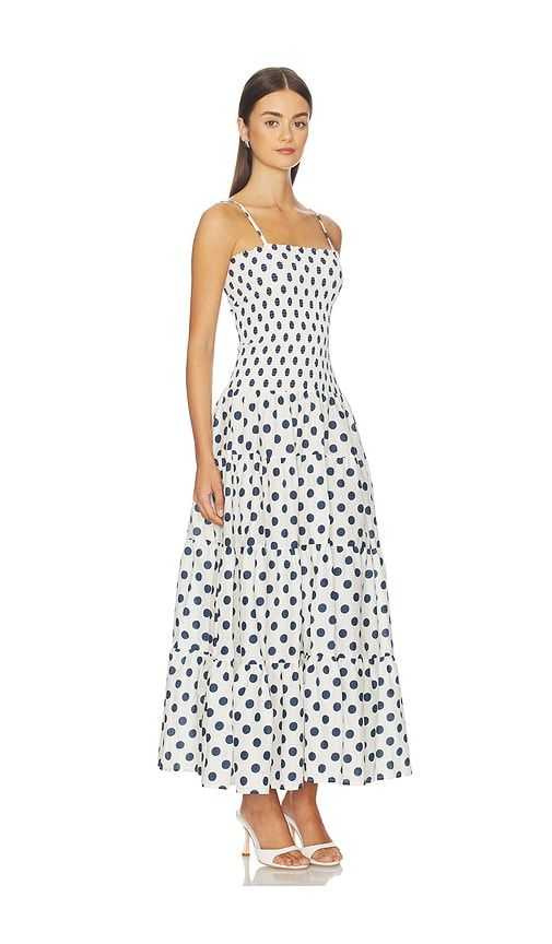 Clementine Maxi Dress in White,Navy. - size L (also in M, S, XL) - PEIXOTO - Modalova