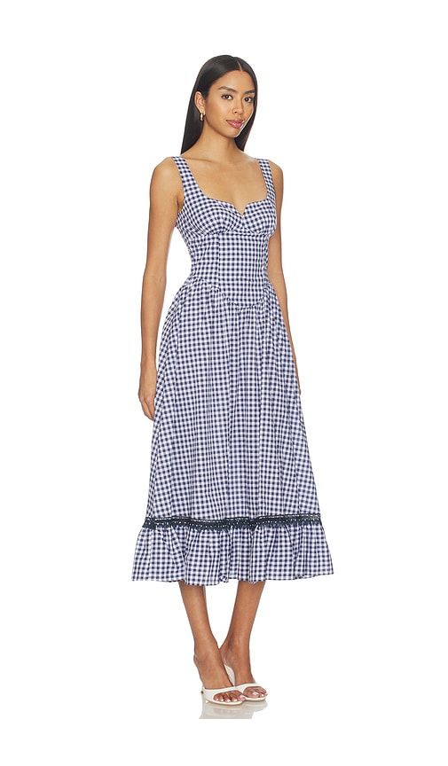 Liam Midi Dress in Navy. - size L (also in M, S, XL, XS) - PEIXOTO - Modalova
