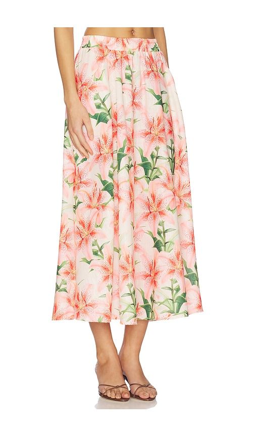 Paula Midi Skirt in Pink. - size L (also in M, S, XL) - PEIXOTO - Modalova