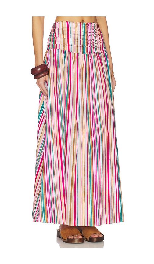 Rowan Midi Skirt in Pink,Tan. - size M (also in S, XL, XS) - PEIXOTO - Modalova