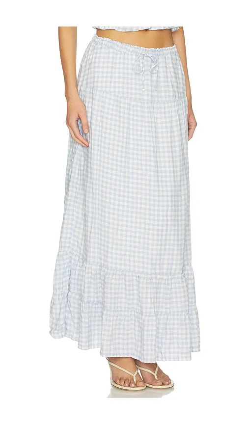 Riley Maxi Skirt in Baby Blue. - size L (also in M, XS) - PEIXOTO - Modalova