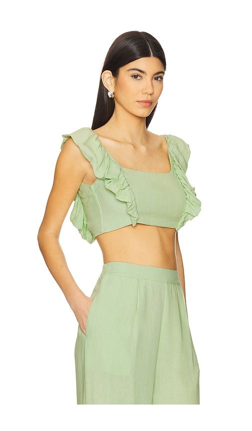 Jocelyn Crop Top in Green. - size M (also in S) - PEIXOTO - Modalova