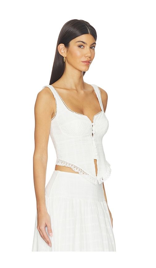 Lucia Top in White. - size L (also in M, S, XL, XS) - PEIXOTO - Modalova