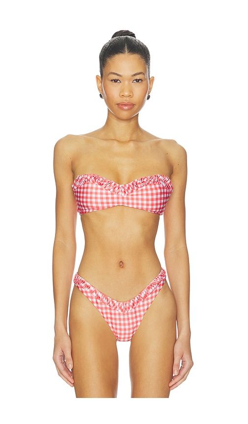 Emmy Bikini Top in Red. - size L (also in M, S, XL, XS) - PEIXOTO - Modalova