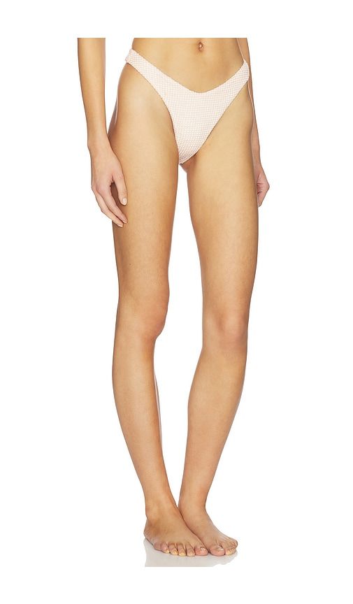 Shelly Cheeky Bikini Bottom in Blush. - size L (also in M, S, XS) - PEIXOTO - Modalova