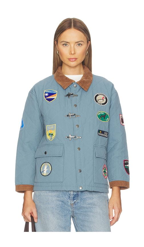 Farmstead Quilt Patch Jacket in Blue. - size M (also in S, XL/1X, XS) - Found - Modalova