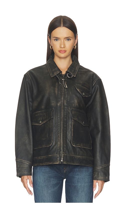 Distressed Leather Pocket Jacket in . - size L (also in M, S, XL, XS) - Found - Modalova