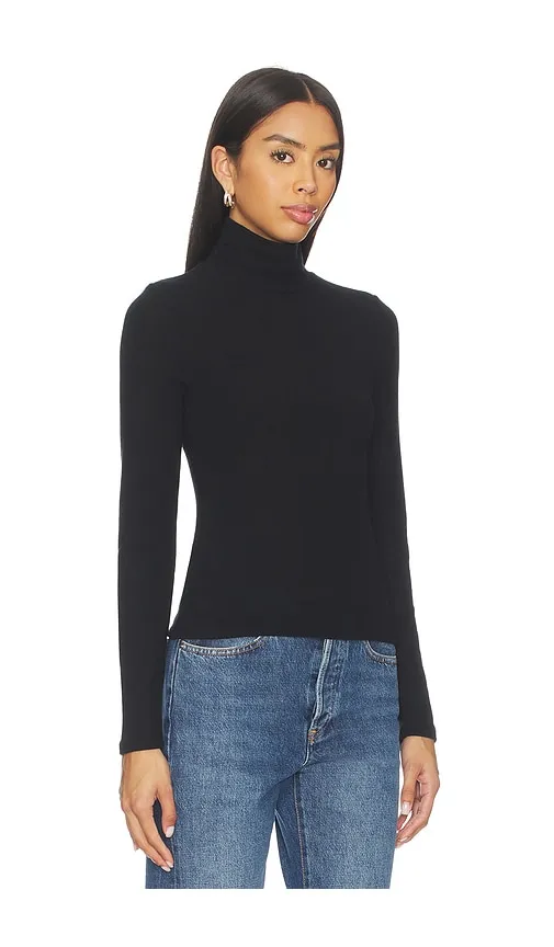 Dana Sweater Jersey Turtleneck in Black. - size L (also in XL, XS) - perfectwhitetee - Modalova
