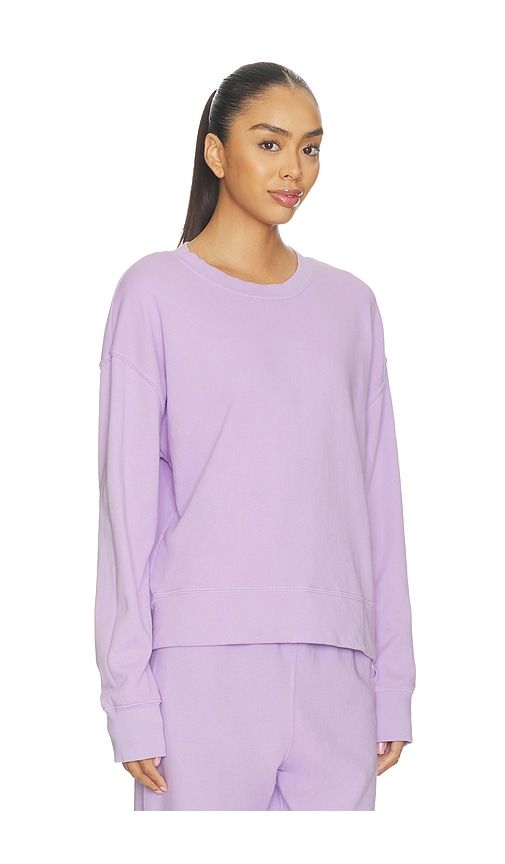 Tyler French Terry Pullover Sweatshirt in Lavender. - size L (also in M, S, XL) - perfectwhitetee - Modalova