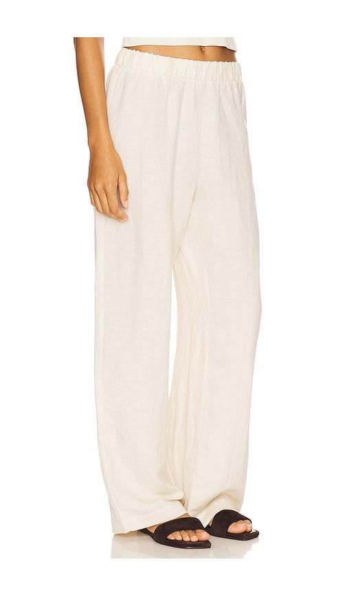 Woven Linen Pant in Nude. - size S (also in XL, XS) - perfectwhitetee - Modalova
