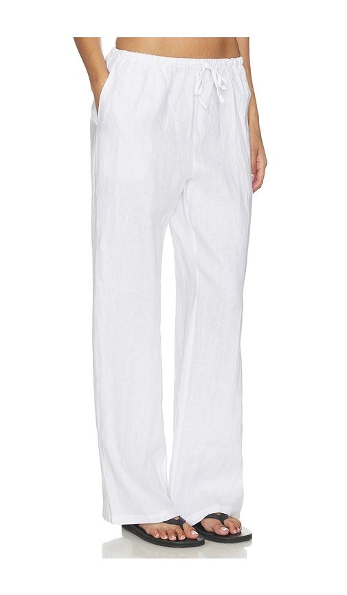 Lorana Linen Drawstring Pant in . - size M (also in XL) - perfectwhitetee - Modalova